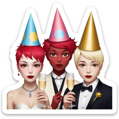 Cinematic Meme-Worthy Grumpy Red Merle Australian Shepherd Portrait Emoji, Head held high but eyes filled with dramatic disappointment, smooth red merle fur with subtle white accents, deeply furrowed brow forming an unmistakable scowl, floppy ears slightly angled back in disapproval, piercing amber eyes glaring with pure exasperation, Simplified yet hilariously over-exaggerated features, highly detailed, glowing with an aura of supreme annoyance, high shine, exhausted yet judgmental, stylized with an almost regal pettiness, bright but brooding, soft glowing outline, capturing the essence of a pup that has seen it all and is thoroughly unimpressed, so meme-worthy it feels like it could instantly become the next viral sensation of grumpiness! sticker