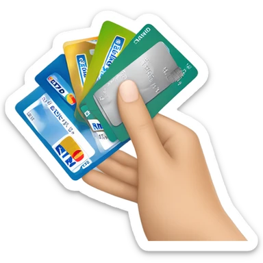 a hand holding 5 credit cards, emv chip, credit card, debit card, amex platinum, American express sticker
