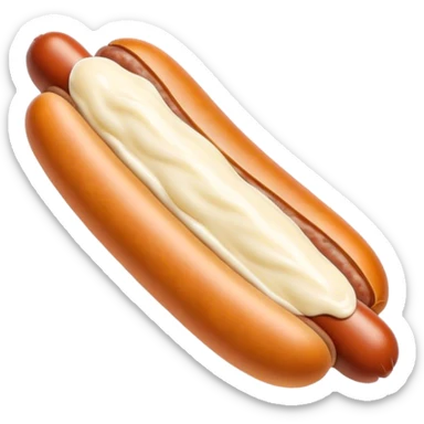 Saucisse pleine de mayonnaise sticker