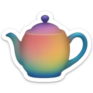 TEA logo colors piezas sticker