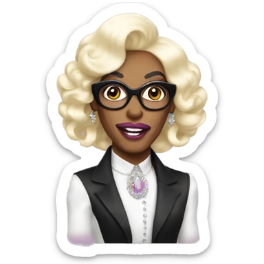 Ru Paul as a Drag Queen sticker