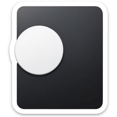 A black card and a white card without print sticker