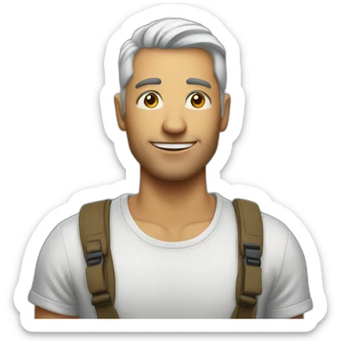 Man take a foto sticker