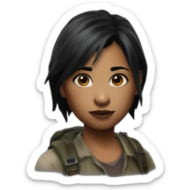 dina from the last of us sticker