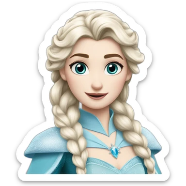 Elsa reine des neiges en Harry Potter sticker