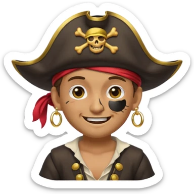animated emoji for a player called prophet of doom IDK shrug emote needs to be pirate themed and dark sticker