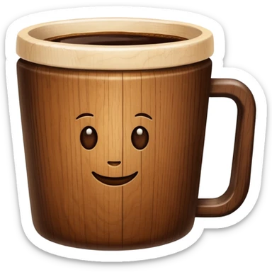 wooden kitchen cup sticker