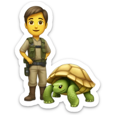 Outre sur tortue sticker