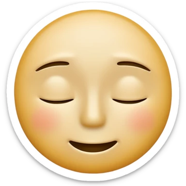 A neutral-colored emoji face (light gray or pale yellow) with half-closed eyes, small dark circles underneath, and a tiny straight-line mouth. A small power symbol (⏻) floats above the head or appears faded on the forehead, suggesting low energy or mental exhaustion. sticker