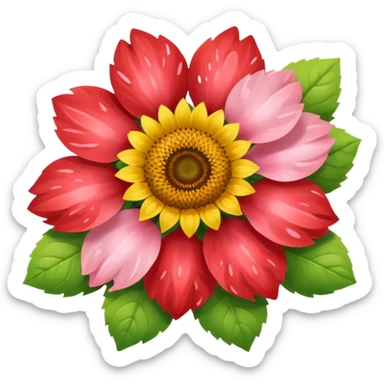 Strawberry and Sunflower and Sakura, but only one of each—softer sunflower sticker