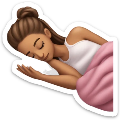 Ariana Grande sleeping sticker