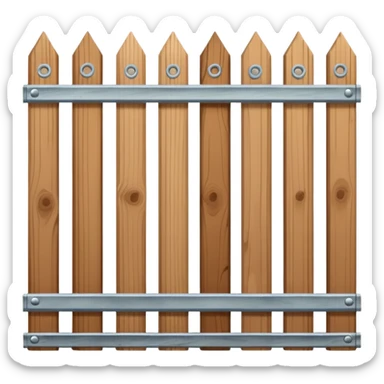 Cedar and oak posts fence with thin Galvanized wire sticker