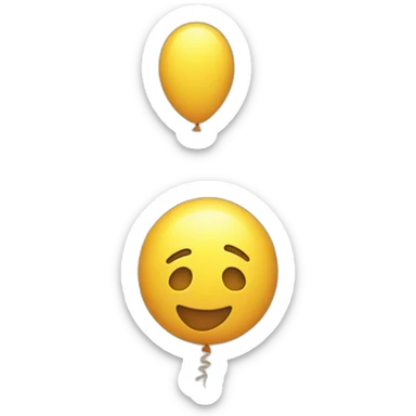 popped balloon sticker