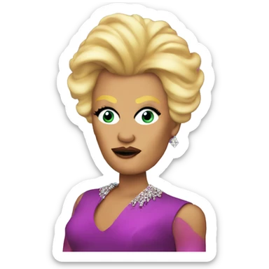 Trump as a drag queen sticker