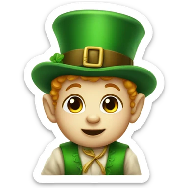 baby leprechon sticker
