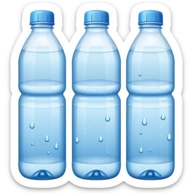 botellas de agua sticker