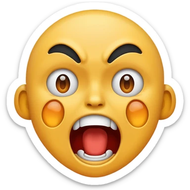 Someone screaming as loud as they can sticker