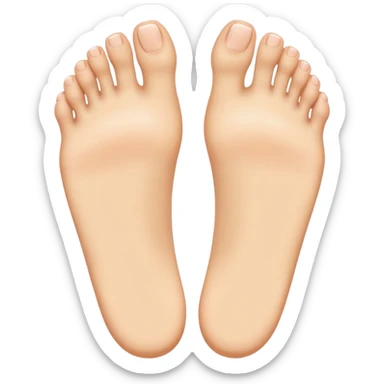 a pair of feet, viewed from above sticker