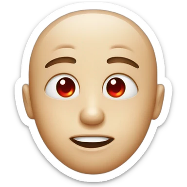 Face with itchy red eyes sticker