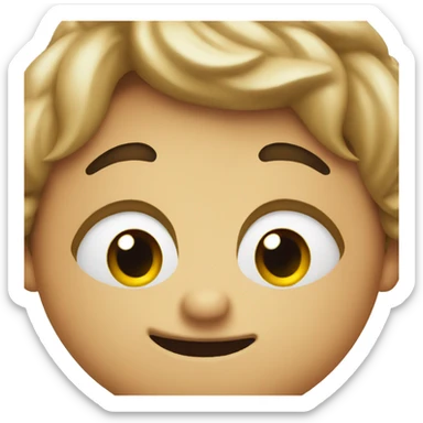 Obsessed emoji face sticker