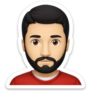 Tokyo in the la casa de papel TV show, black hair with beard sticker