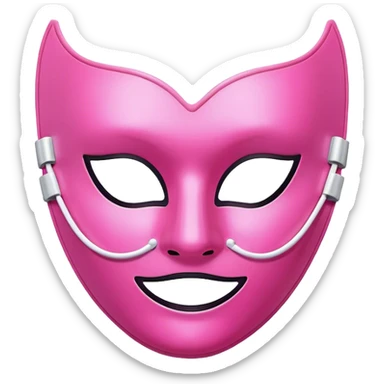 Antifaz rosa sticker