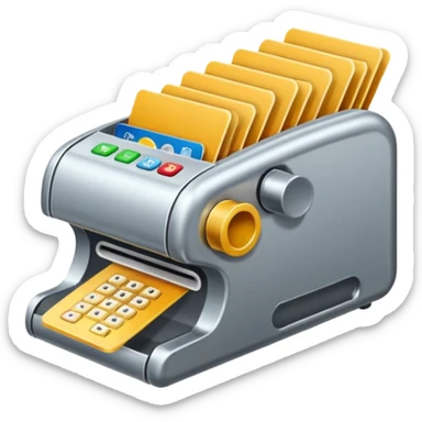 Máquina de passar cartão de crédito  sticker