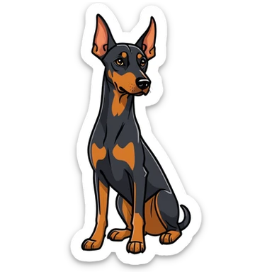 Doberman sticker