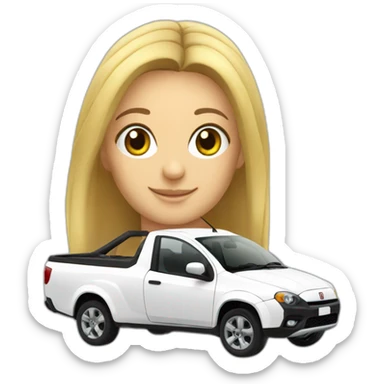 white-fiat-strada sticker