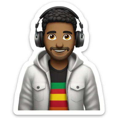 DJ spanish guy sticker