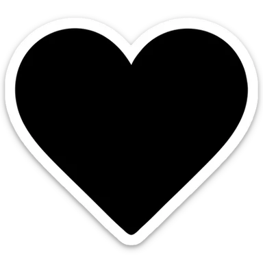 rose gold heart, minimal style sticker