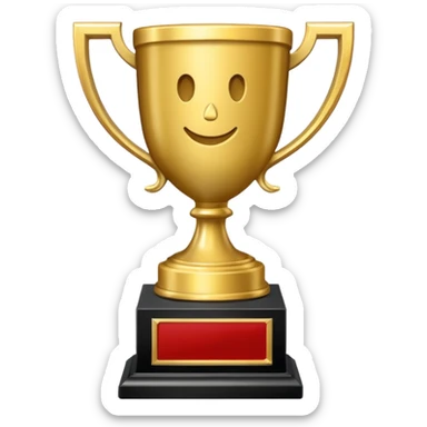 3rd runner up trophy for a winter holiday decorating contest sticker