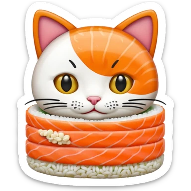 Sushi cat sticker