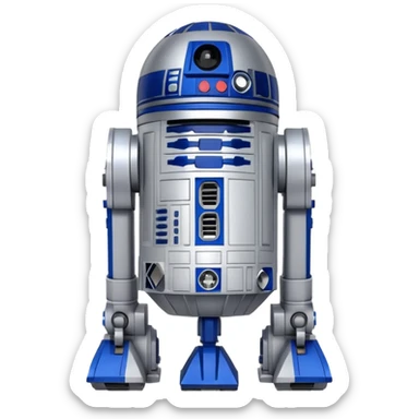 A robot R2D2 of starwars sticker