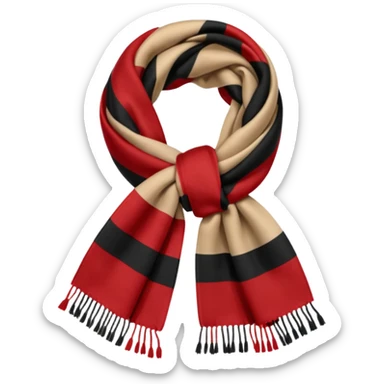 burberry type scarf sticker