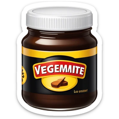 a jar of vegemite sticker