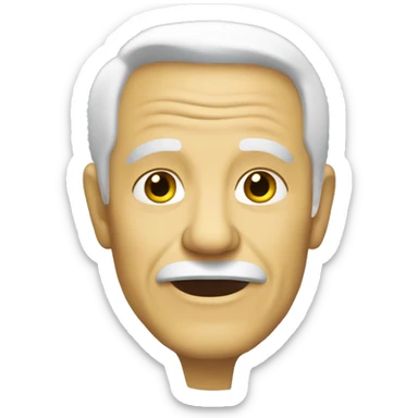 Old man with yellow skin tone with vine sticker