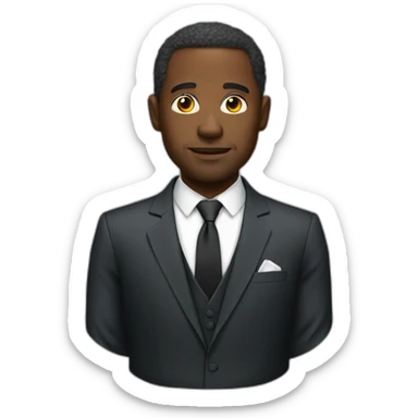 Black man billionaire sticker