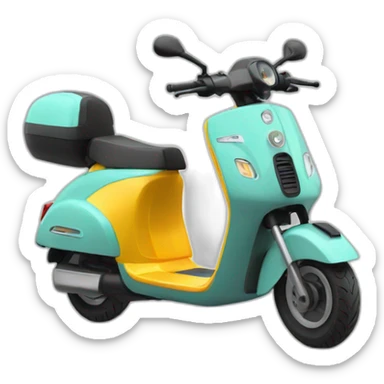 a powerfull electric scooter sticker