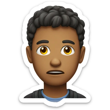 A teenager who is angry sticker