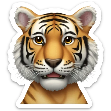 Tiger in wifebeater sticker