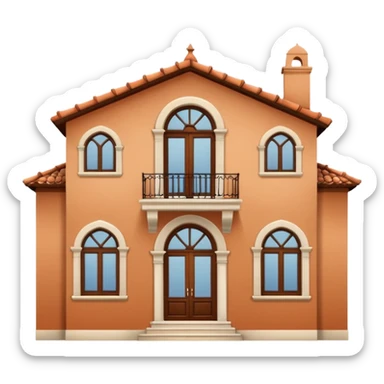 Mediterranean house sticker