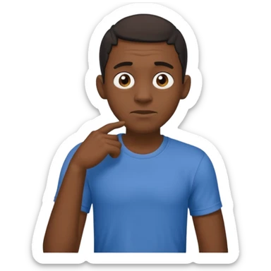 Lanky black guy with hunchback sticker