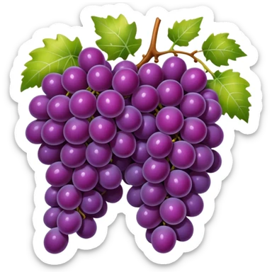 wine grapes sticker