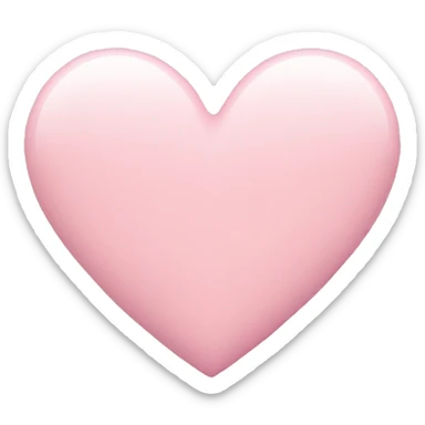 Pastel pink heart emoji sticker