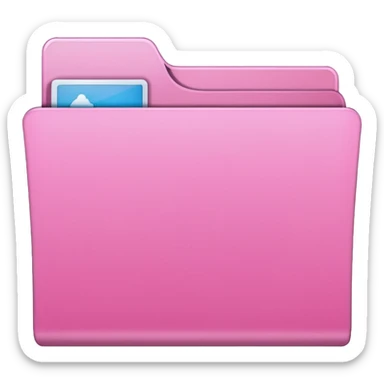 windows 10 folder light giltter pink plain folder without logo sticker