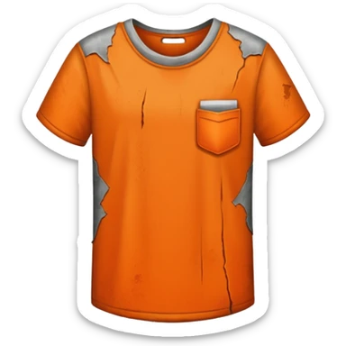 prisoner uniform orange no human sticker