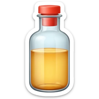 Realistic medicine open with neutral color sticker