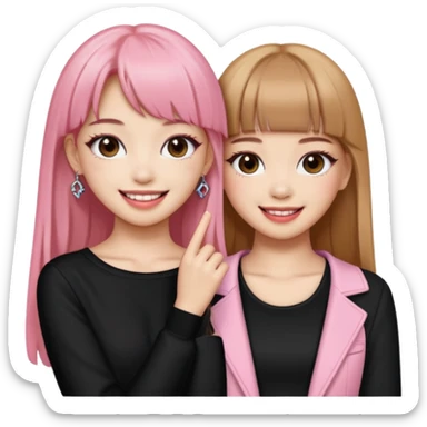 Blackpink lisa and rose sticker