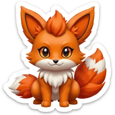 Litten-Eevee-Vulpix-fusion sticker